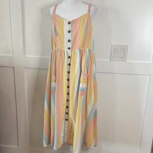 Torrid Pastel Striped Dress size 1 women’s dress